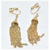 Image 1 : VINTAGE TASSLE CLIP ON EARRINGS