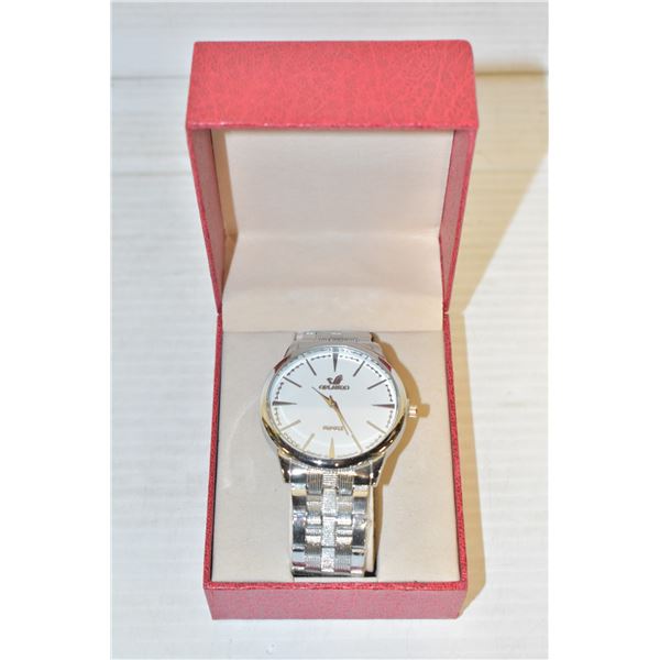 NEW ORLANDO SILVER MENS WATCH