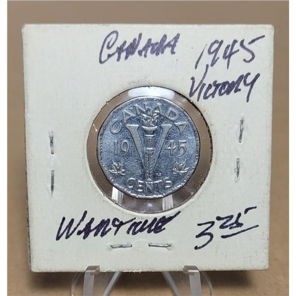 18)  CANADIAN 1945 VICTORY NICKLE.