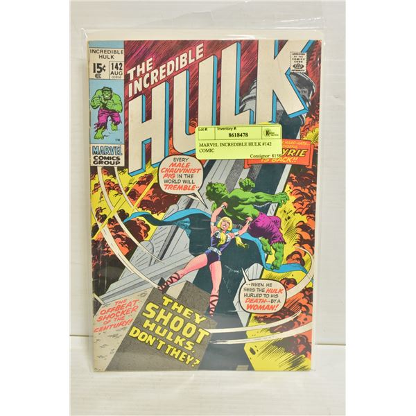MARVEL INCREDIBLE HULK #142 COMIC