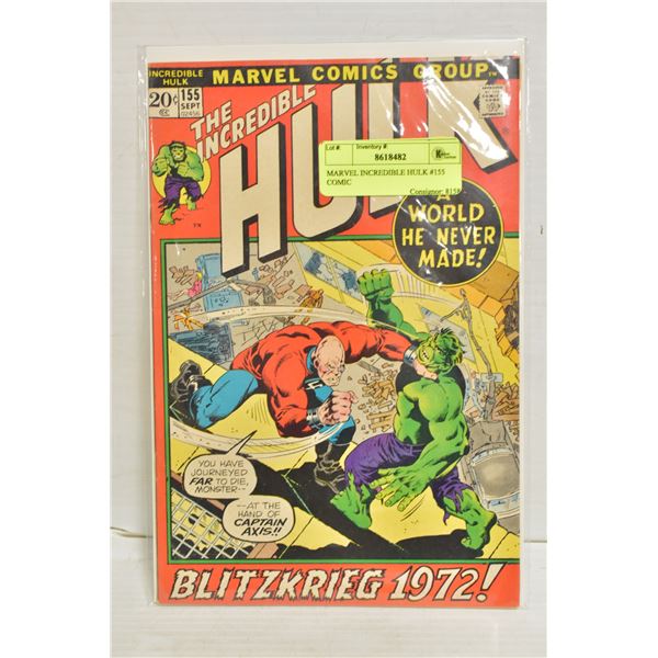 MARVEL INCREDIBLE HULK #155 COMIC