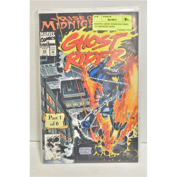 MARVEL GHOST RIDER #28 COMIC, 1ST MIDNIGHT SONS