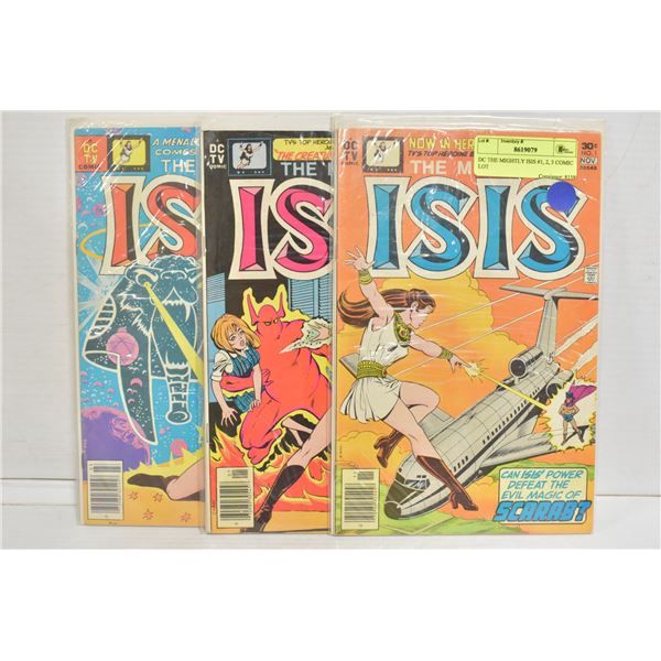 DC THE MIGHTLY ISIS #1, 2, 3 COMIC LOT