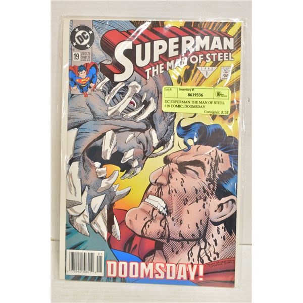 DC SUPERMAN THE MAN OF STEEL #19 COMIC, DOOMSDAY