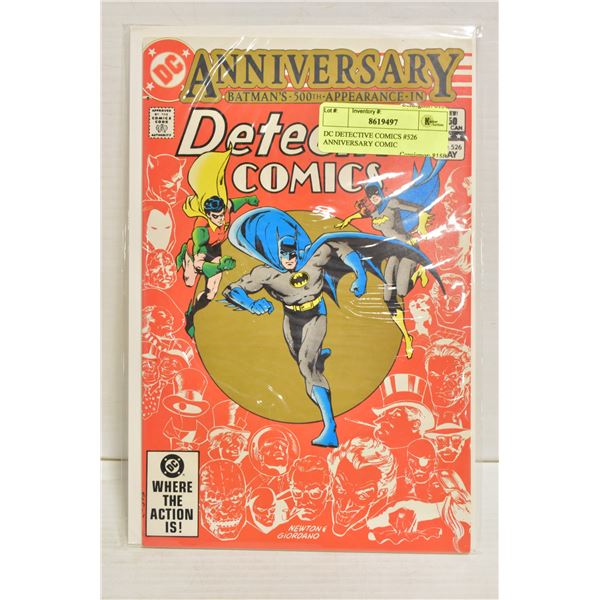 DC DETECTIVE COMICS #526 ANNIVERSARY COMIC