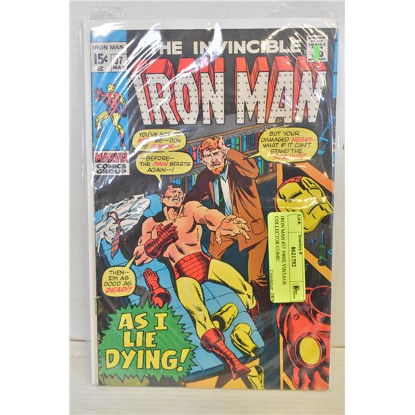 IRON MAN #37 1960S VINTAGE COLLECTOR COMIC