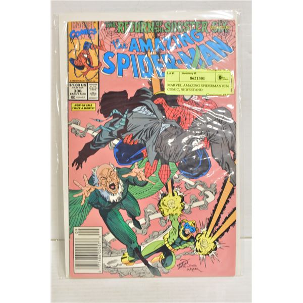 MARVEL AMAZING SPIDERMAN #336 COMIC, NEWSSTAND