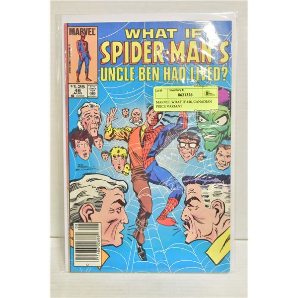 MARVEL WHAT IF #46, CANADIAN PRICE VARIANT