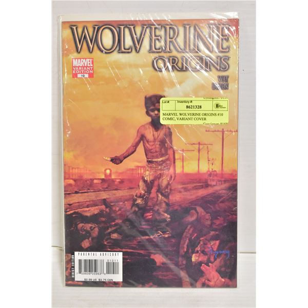 MARVEL WOLVERINE ORIGINS #10 COMIC, VARIANT COVER