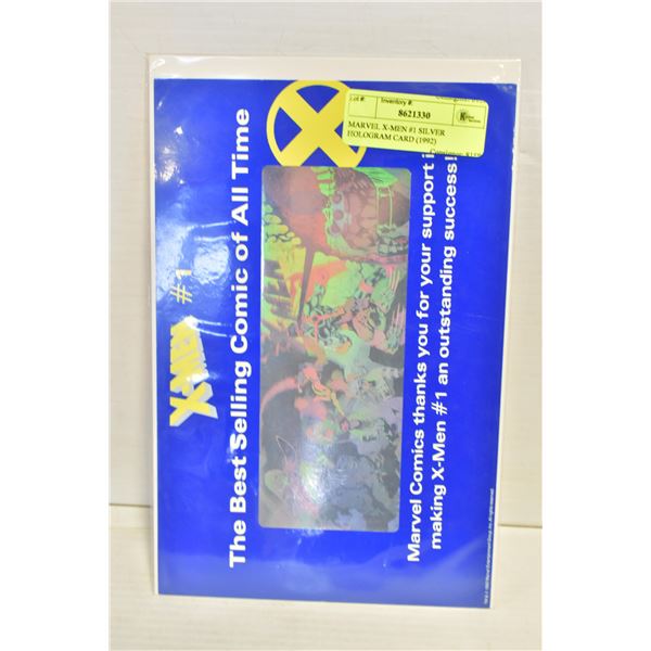 MARVEL X-MEN #1 SILVER HOLOGRAM CARD (1992)