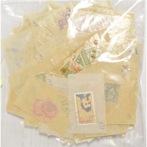 CANADIAN AND WORLD STAMPS, POSTAGE AND OTHER TYPES