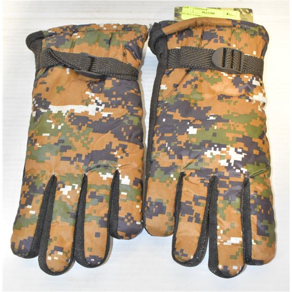 SZ M-L CAMO GLOVES
