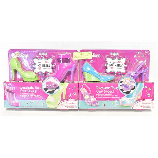 2 CRAYOLA  DECORATE YOUR SHOES COLOURING KITS