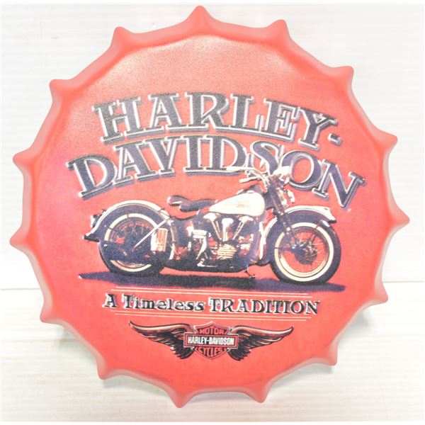 HARLEY DAVIDSON MINI BOTTLE CAP  WALL HANGER