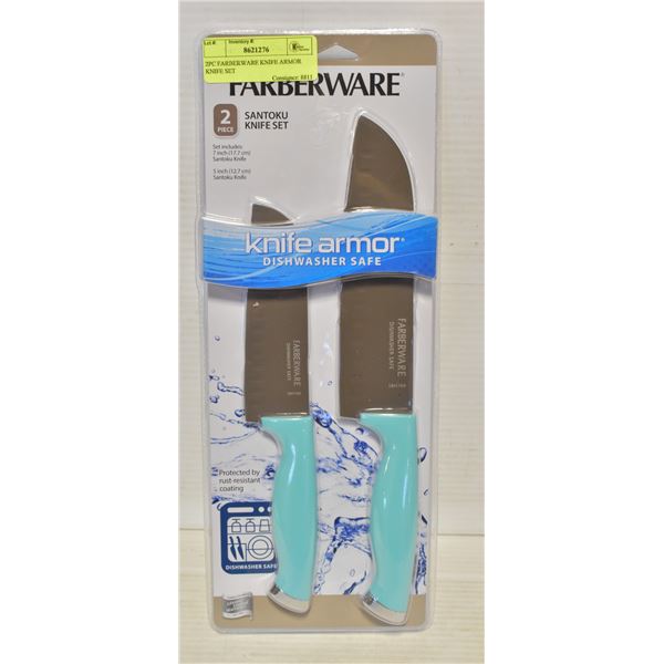 2PC FARBERWARE KNIFE ARMOR KNIFE SET