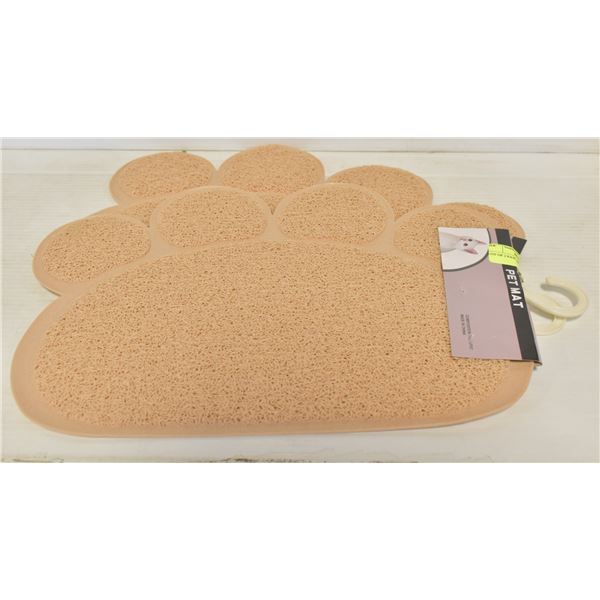 LOT OF 2 PAW PRINT PET MATS