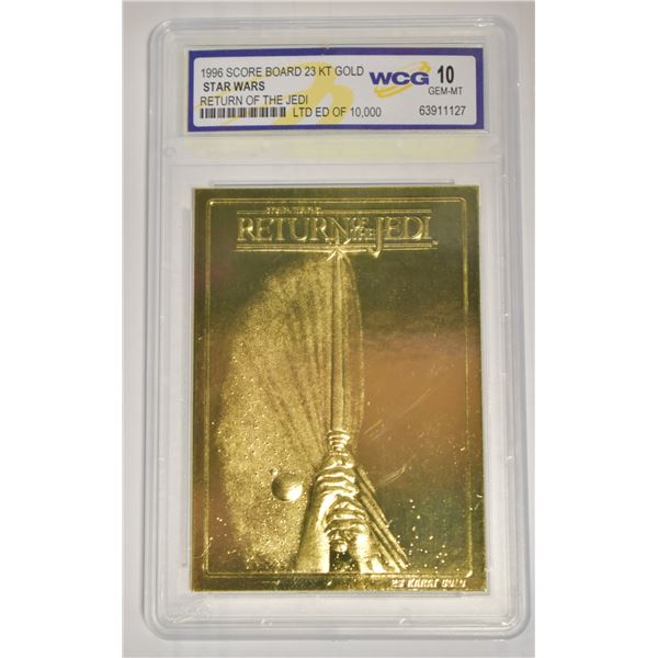 WCG GRADED 10 23 KT STAR WARS CARD RETURN OF JEDI