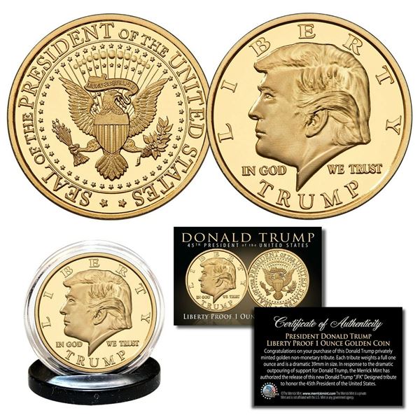 DONALD TRUMP 45TH PRESIDENT TRIBUTE COIN
