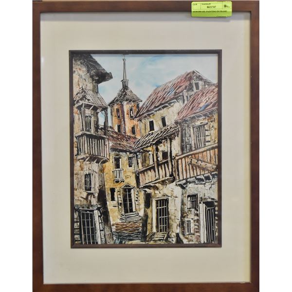 EUROPE OIL PAINTING IN FRAME