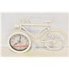 Image 1 : UNIQUE WHITE BICYCLE CLOCK