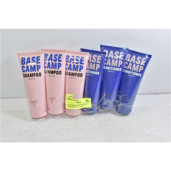 6 PACK OF PRETTY YOUNG THING BASE CAMP SHAMPOO