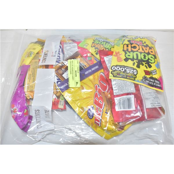 BAG OF ASSORTED CANDY + CHOCOLATE BARS