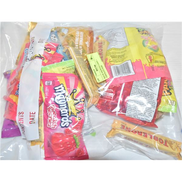 BAG OF ASSORTED CANDY + CHOCOLATE BARS