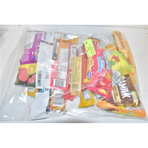 BAG OF ASSORTED CANDY + CHOCOLATE BARS