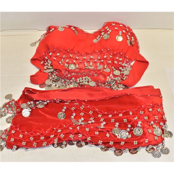 BELLY DANCING OUTFIT (TOP AND SKIRT)