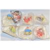 Image 1 : 7 VINTAGE "PEANUTS" HAPPY MEAL TOYS UNOPENED