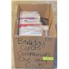 Image 1 : BOX OF ASSORTED BIRTHDAY/COMMUNION/CHRISTENING