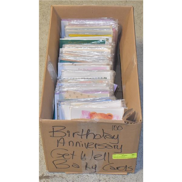 BOX OF ASSORTED BIRTHDAY/ANNIVERSARY/BABY SHOWER