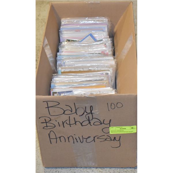 BOX OF ASSORTED BIRTHDAY/ANNIVERSARY/BABY SHOWER