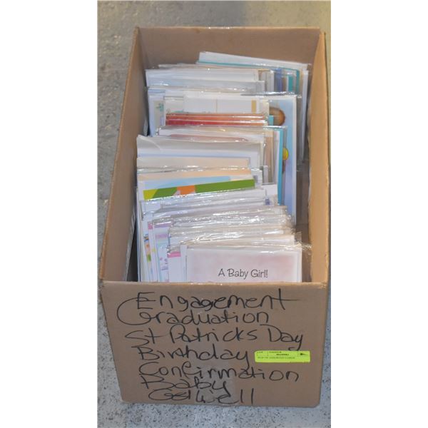 BOX OF ASSORTED CARDS