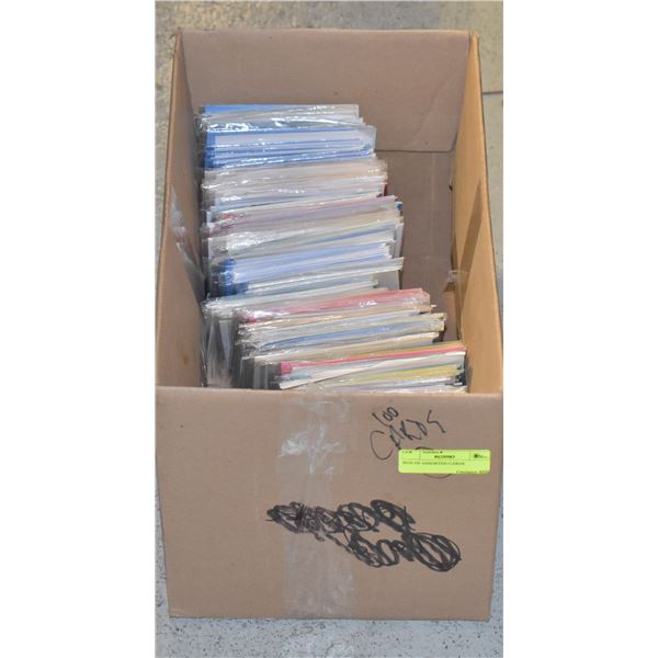 BOX OF ASSORTED CARDS