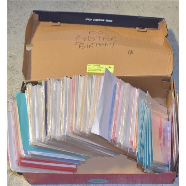 BOX OF ASSORTED BIRTHDAY/EASTER CARDS