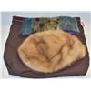 Image 1 : SEAL SKIN ARTIC HEADBAND AND MINK HAT TOGETHER