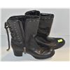 Image 1 : SIZE 6.5 LADIES HARLEY DAVIDSON LEATHER BOOTS