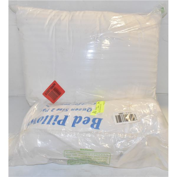 PAIR OF NEW BED PILLOWS