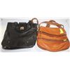Image 1 : FOSSIL AND BANANA REPUBLIC LEATHER PURSES TOGETHER