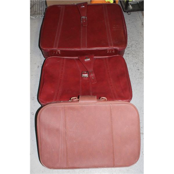 VINTAGE SAMSONITE LUGGAGE SUITCASE 3 PIECE SET