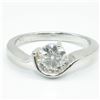 Image 3 : SV6-82 .925 SILVER MOISSANITE RING SIZE 6-3/4