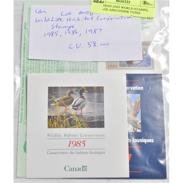 CANADIAN AND WORLD STAMPS, POSTAGE AND OTHER TYPES