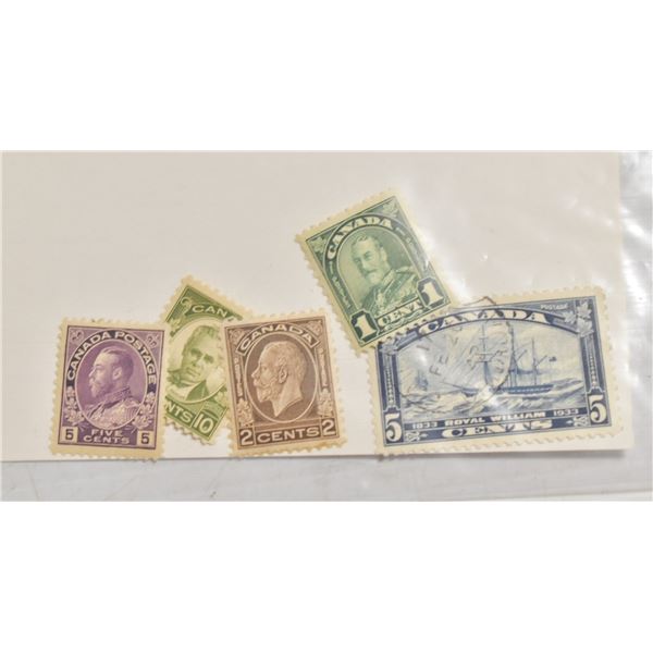 CANADIAN AND WORLD STAMPS, POSTAGE AND OTHER TYPES
