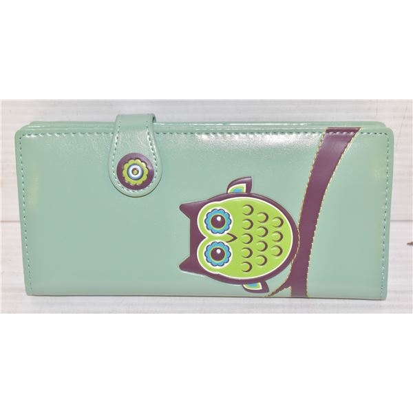 WISE OWL DESIGN LARGE LADIES WALLET BY SHAGWEAR