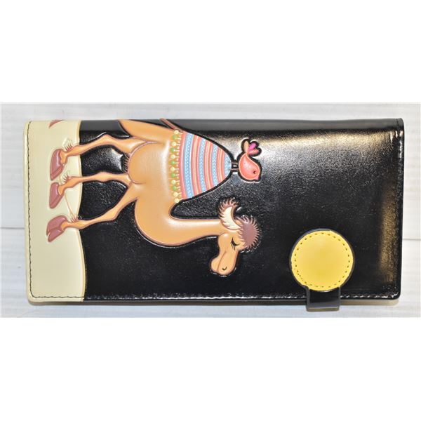 CAMEL DESIGN LARGE LADIES WALLET BY SHAGWEAR
