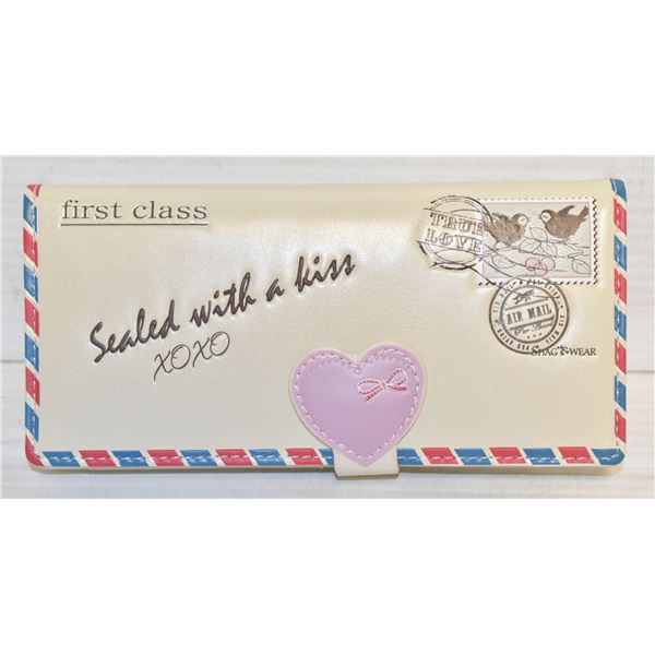 VINTAGE LOVE LETTER LRG LADIES WALLET BY SHAGWEAR