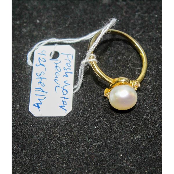 #194-FRESH WATER PEARL RING SIZE 6.5