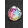 Image 1 : #99-NATURAL RAINBOW SOLAR QUARTZ RING SIZE 8