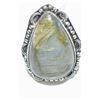 Image 1 : #144-NATURAL FIRE LABRADORITE RING SIZE 7.5